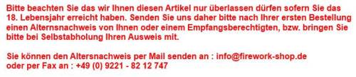 Artikel bei Event Pyrotechnik frei ab 18 Jahren