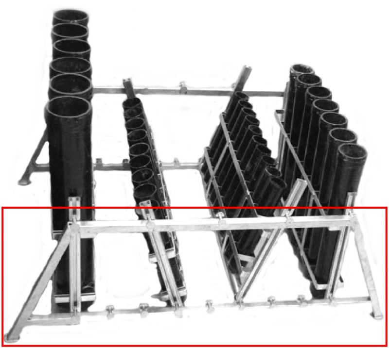Seitenteil für Mörser Rack und Single Shot Rack System