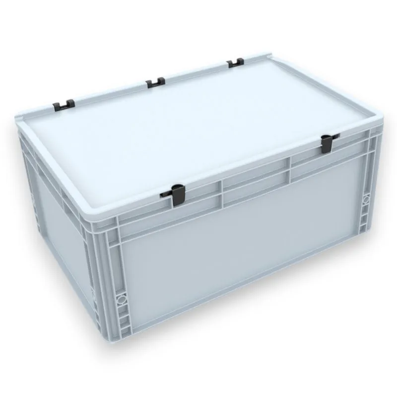 Eurobox 600 x 400 x 285 mm mit Scharnierdeckel