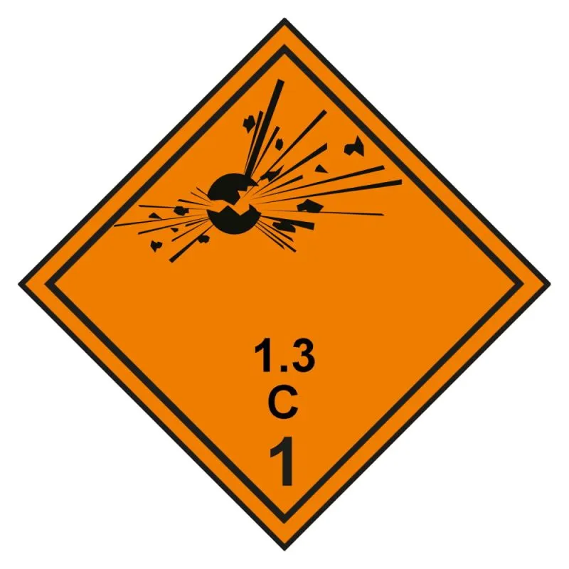 Gefahrgutaufkleber Explosionsgefährlich 1.3C