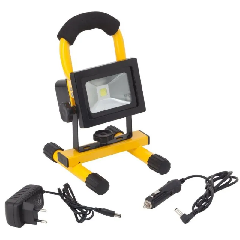 10W LED Strahler mit Akku und Ladegeräte