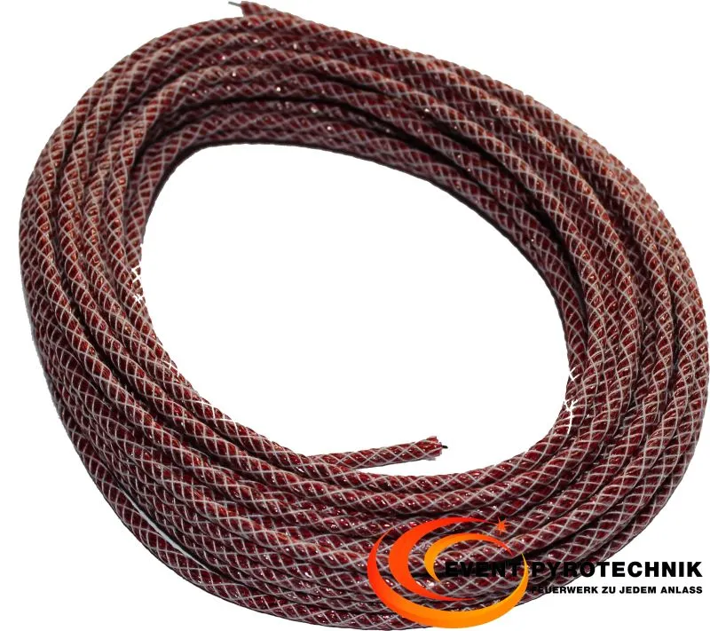 WANO Zündschnur Anzündlitze rot 8 m 8–12 Sekunden pro Meter