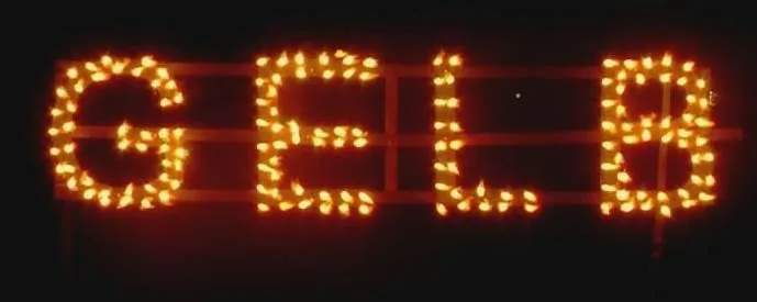 NC Figurenlichter | 25 Stück | Raucharm Gelb | Lichterlanzen | Blackboxx