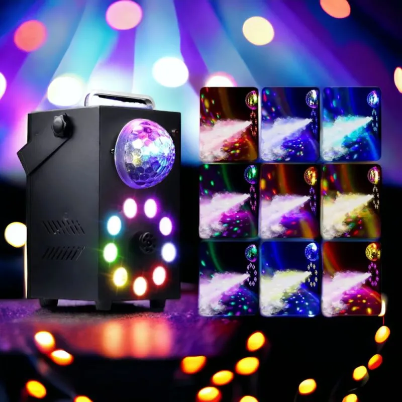 700W Nebelmaschine FOG-700 mit Fernbedienung und RGB-Licht | Tragbar und leistungsstark