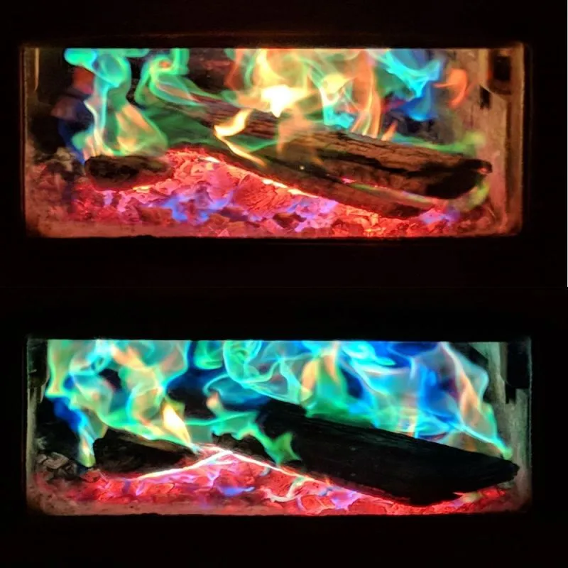 Magical Neon Flames | Multi-Color Feuerfarben für Lagerfeuer & Kamine | 25 g