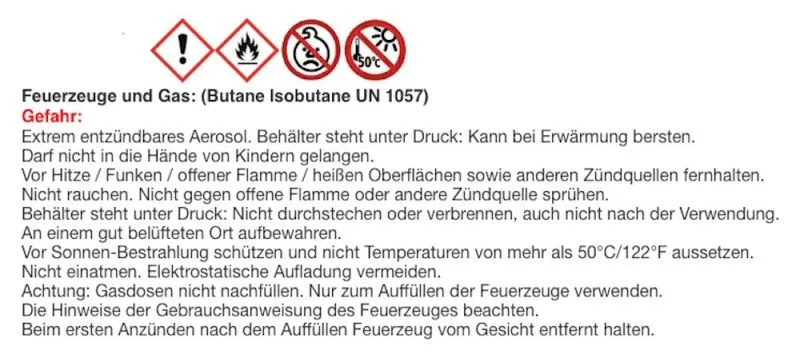 Feuerzeug Pistole Sturmfeuerzeug mit 3 Magazinen | Schwarz