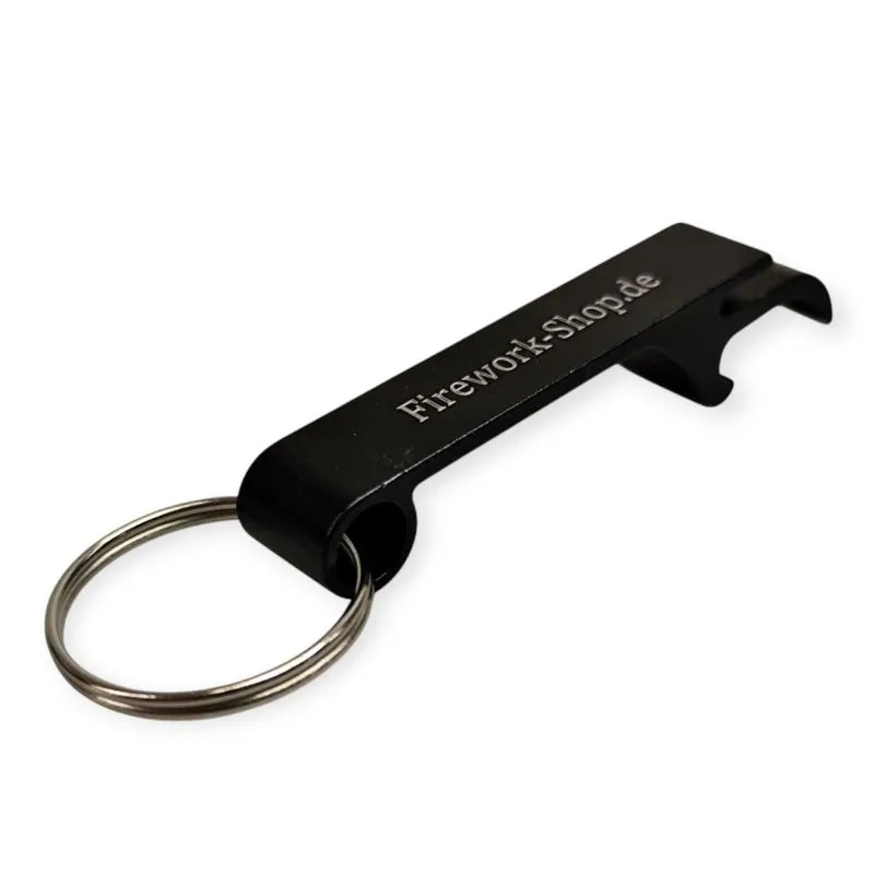 Metallflaschenöffner Schlüsselanhänger | Aluminium | Firework-Shop.de