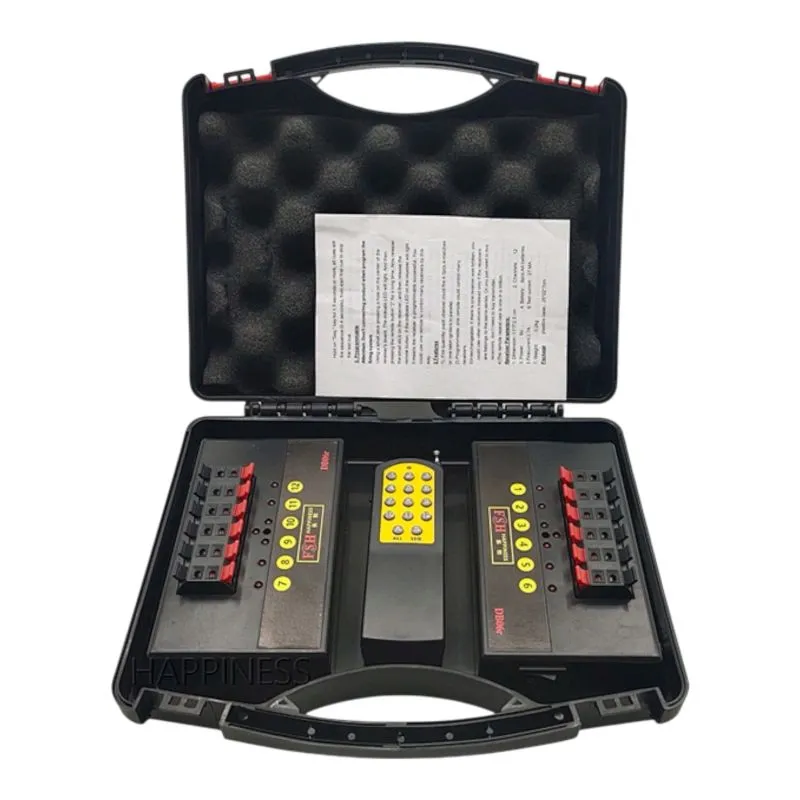 12-Kanal Funkzündanlage – 2 × 6-Kanal im Koffer | Hohe Reichweite