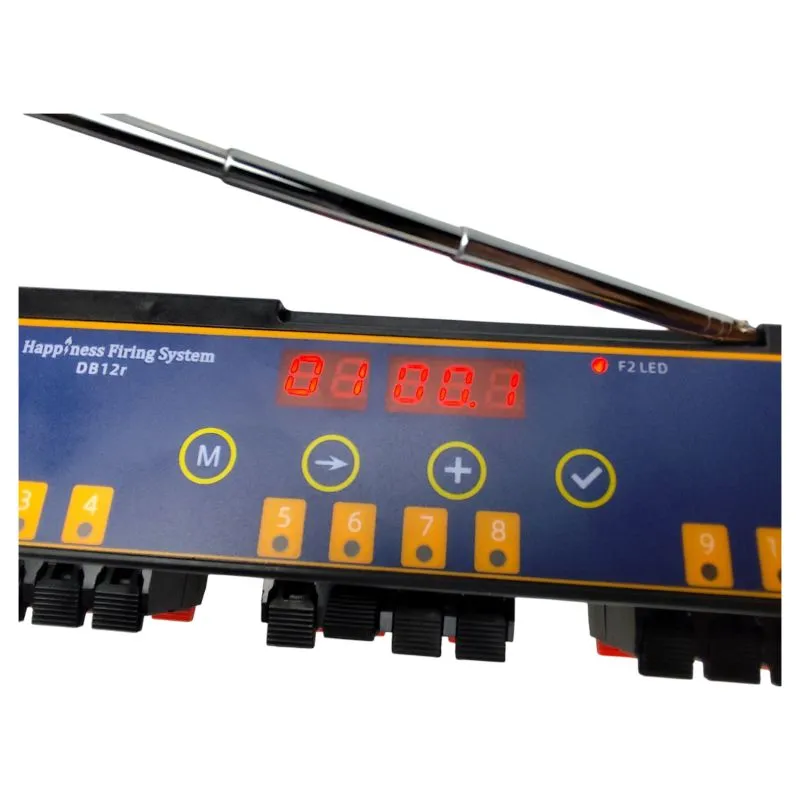 12-Kanal Funkzündanlage mit Stepplauf | DBR06-X12 | Zündverzögerungen & Input/Output