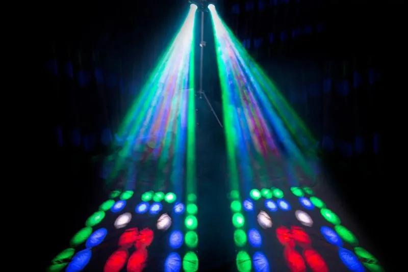 LFM-220 2-in-1 Party Maschine | Dual-Matrix-RGB-Beleuchtung & Nebelmaschine | Lenco