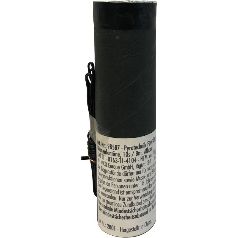 Bühnenfontäne Silber 10 Sek. | 8 m Höhe | NICO