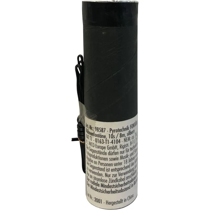 Bühnenfontäne Silber 10 Sek. | 8 m Höhe | NICO