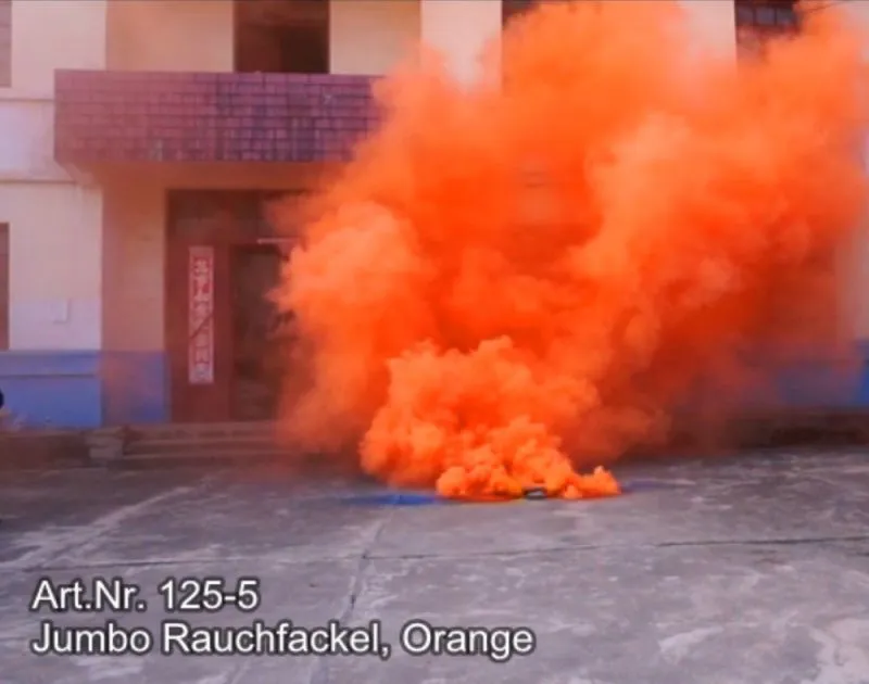 Jumbo Rauchfackel Orange | 100 Sekunden Brenndauer | Blackboxx