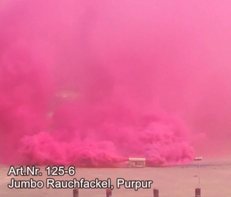 Jumbo Rauchfackel Purpur | 100 Sekunden Brenndauer | Blackboxx