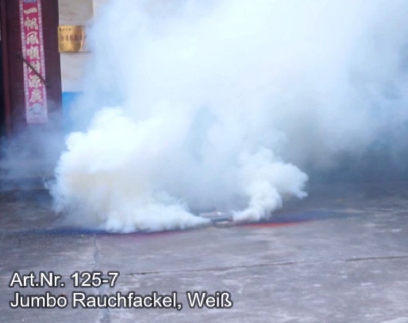 Jumbo Rauchfackel Weiß | 100 Sekunden Brenndauer | Blackboxx