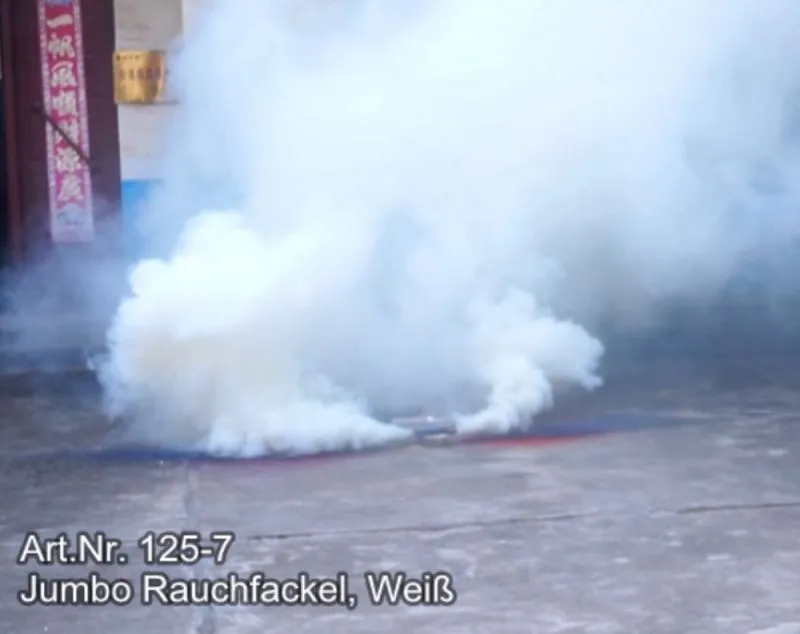 Jumbo Rauchfackel Weiß | 100 Sekunden Brenndauer | Blackboxx