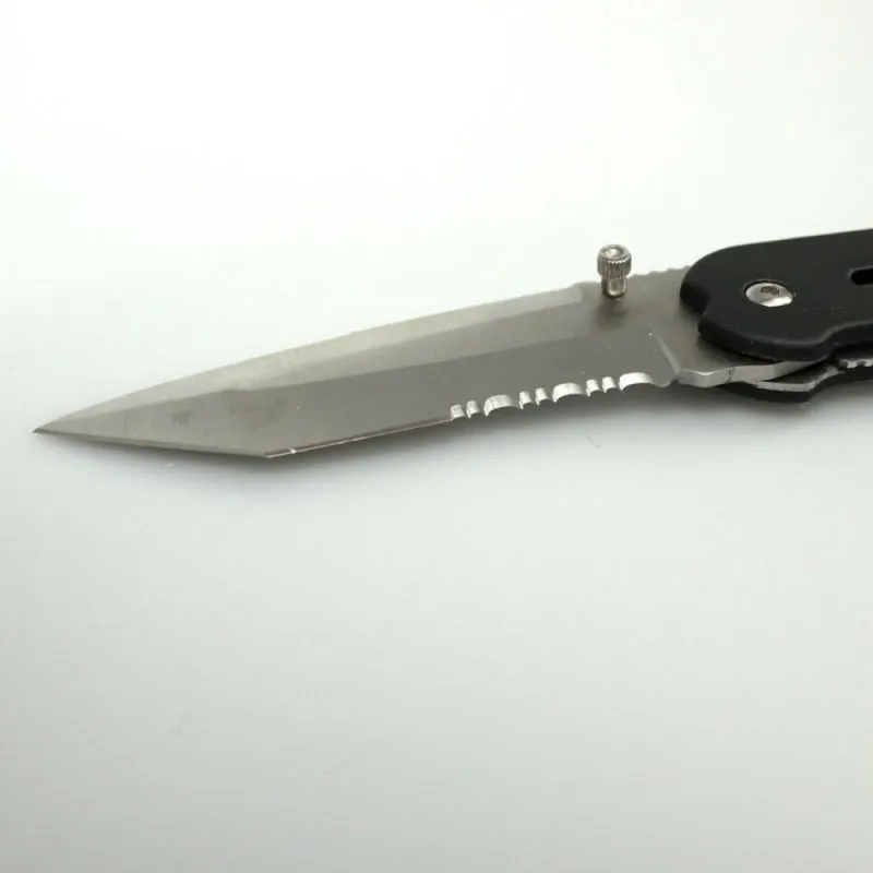 TANTOO Messer Schwarz | 9 cm Klinge | Edelstahl | Gürtelclip | MIL-TEC