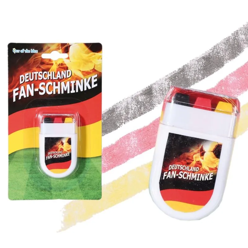 Deutschland-Fan Schminkstift Schwarz-Rot-Gold | Perfekt für WM & EM