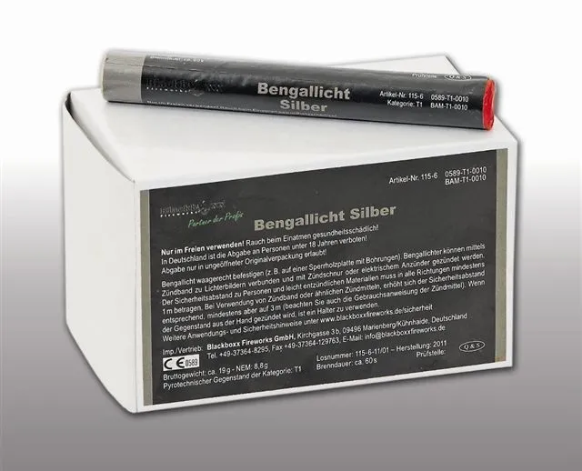 NC Figurenlichter | Silber Raucharm | 25 Stück | Lichterlanzen | Blackboxx