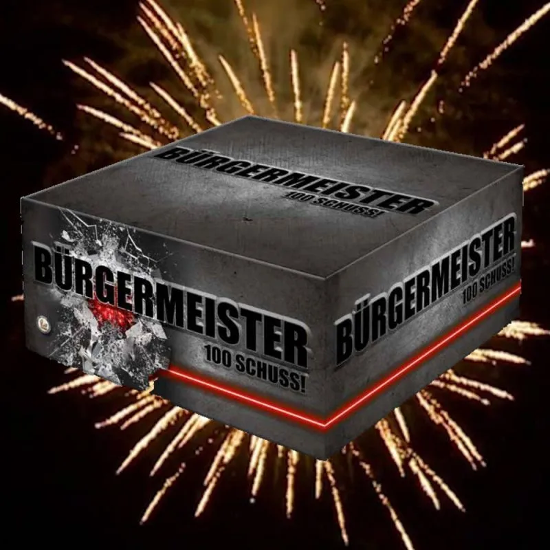 Verbundfeuerwerk Lesli Bürgermeister 100 Schuss  ca. 80 sec.