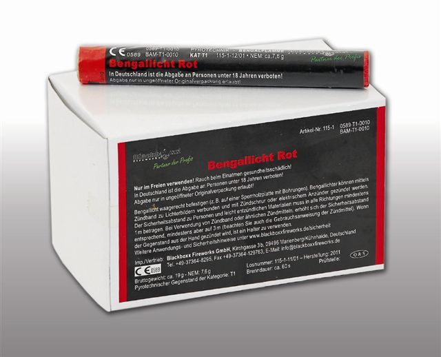 NC Figurenlichter | 25 Stück | Raucharm Rot | Lichterlanzen | Blackboxx