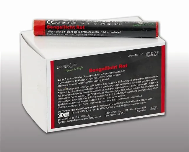 NC Figurenlichter | 25 Stück | Raucharm Rot | Lichterlanzen | Blackboxx