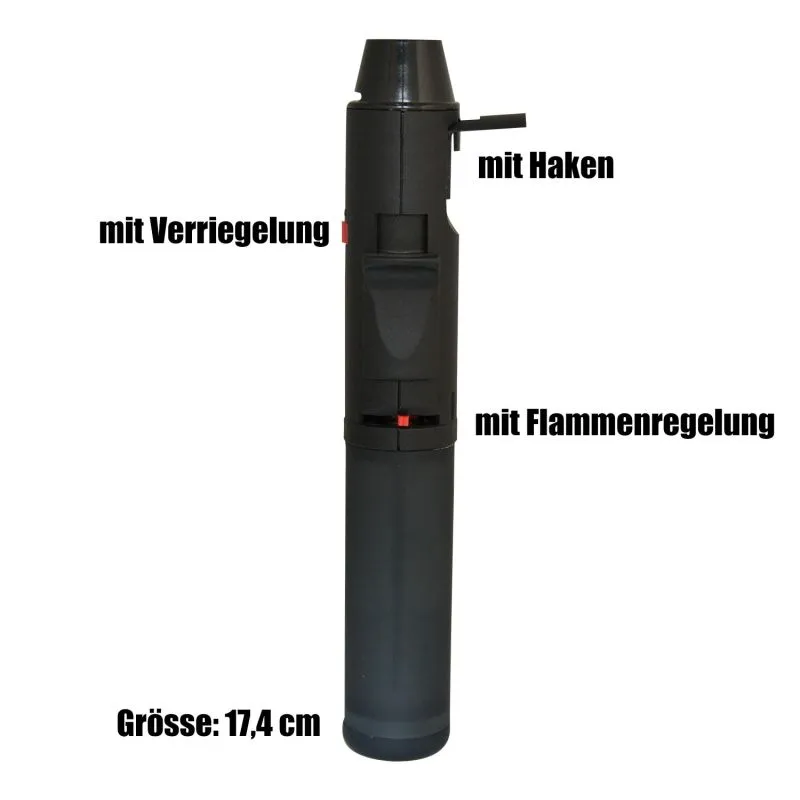 Sturmfeuerzeug Gasbrenner M3 Turbo Metallic GRAU