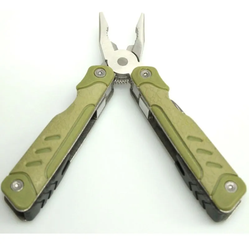 Multi Tool Oliv | 7 Werkzeuge | Edelstahl und TPE Griff | MIL-TEC