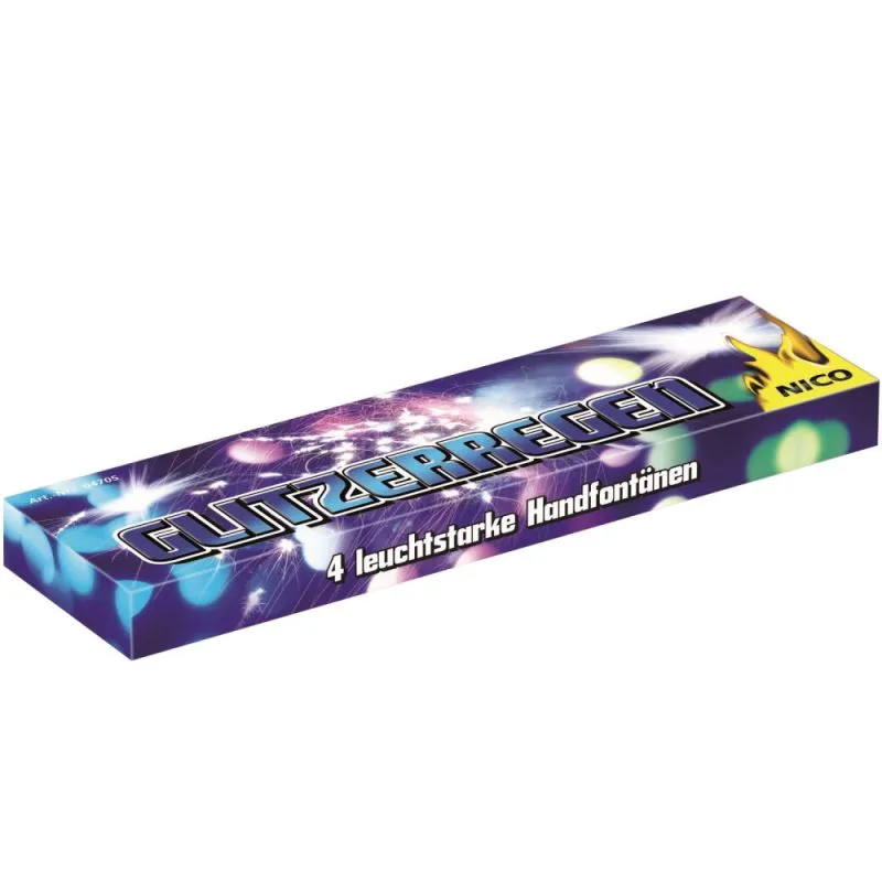 Glitzerregen 4 Handfontänen 15 Sek. NICO