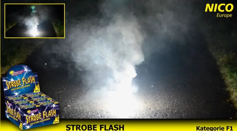 Strobe Flash Silber-Fontänen 3 Stk. NICO