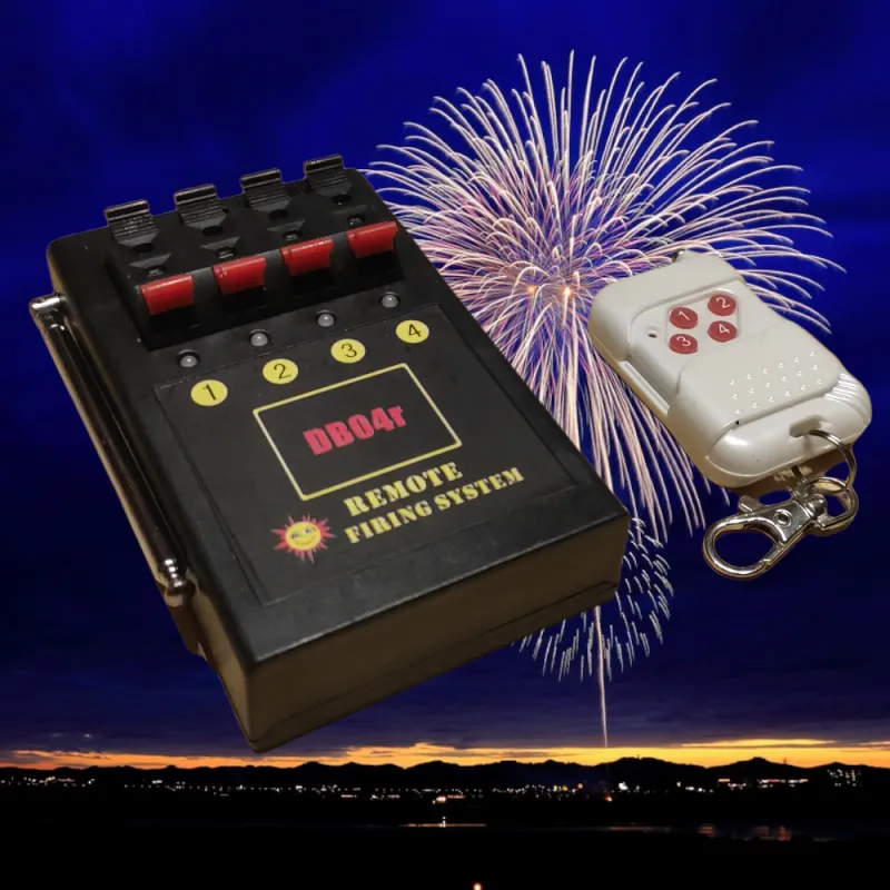 4 Kanal Funkzündanlage mit Handsender | Bis zu 80 m Reichweite
