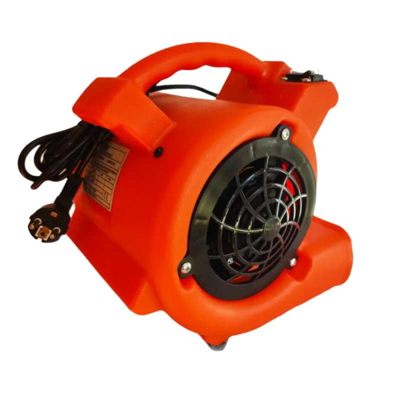 Radial-Baugebläse Windmaschine mit 2 Gebläsestufen | 360 m³/h Luftumwälzung | Betriebsstundenzähler