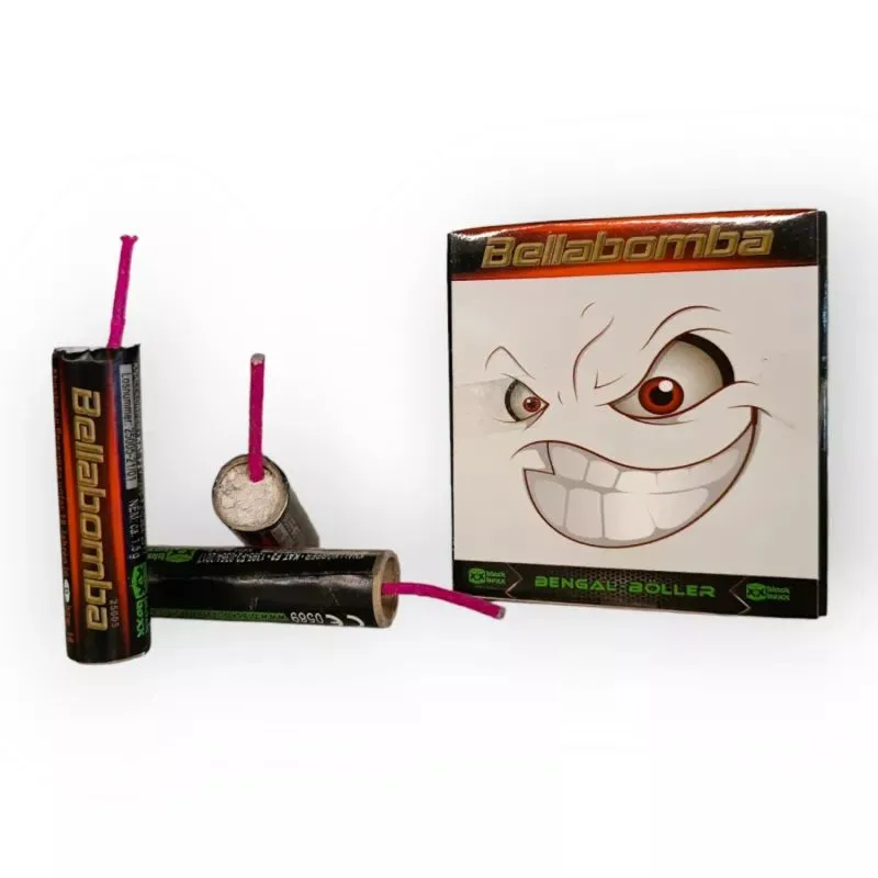 Bellabomba Knallkörper mit Leuchtsatz | 10er Pack | Blackboxx