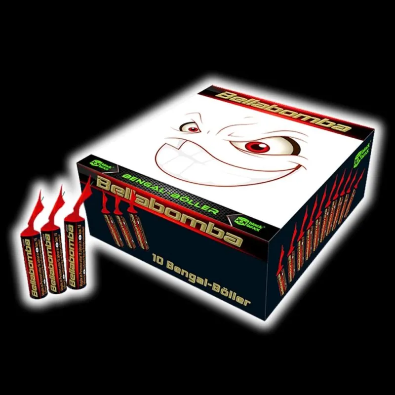 Bellabomba Knallkörper mit Leuchtsatz | 10er Pack | Blackboxx