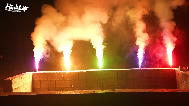 Bengalfeuer Mix | Farbige Bengalflammen im 5er Pack | Funke