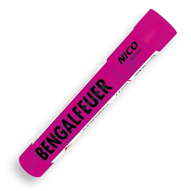 Bengalfeuer Pink | Leuchtkraft & Rauch | Ganzjährig verwendbar | NICO