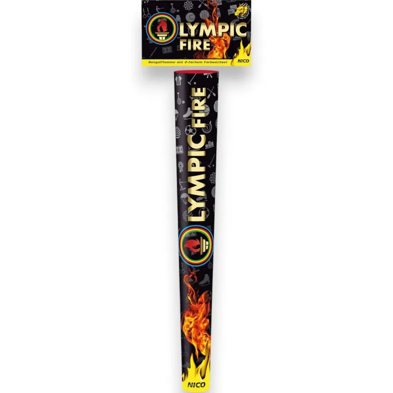 Bengalische Zylinderflamme Olympic Fire mit 3 Effekten | NICO