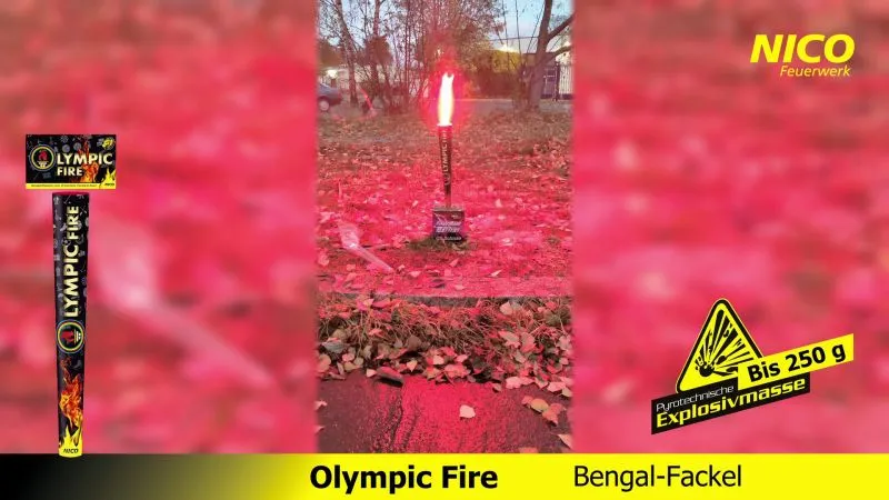 Olympic Fire Bengalfackel – Farbwechsel Rot