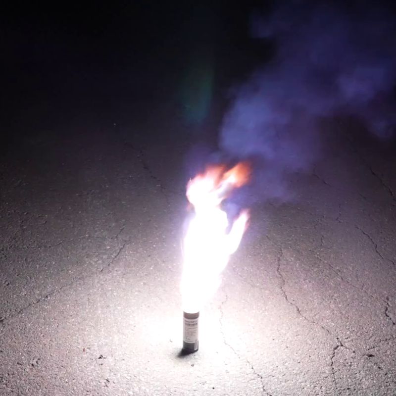 Bengaltopf XXL Weiß | 60 Sekunden Brenndauer | Minimale Rauchentwicklung | Blackboxx