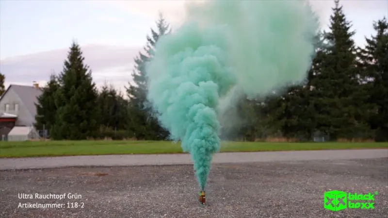 Ultra Rauchtopf Grün XXL | 90 Sekunden Brenndauer | Blackboxx