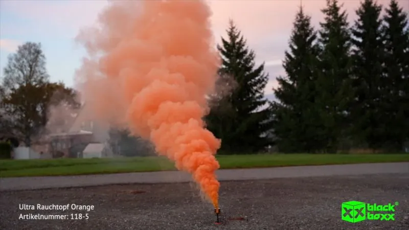 Ultra Rauchtopf Orange XXL | 90 Sekunden Brenndauer | Blackboxx