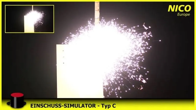 Einschuss-Simulator Typ C Theater Funkenblitze 5er-Dose | RES | NICO