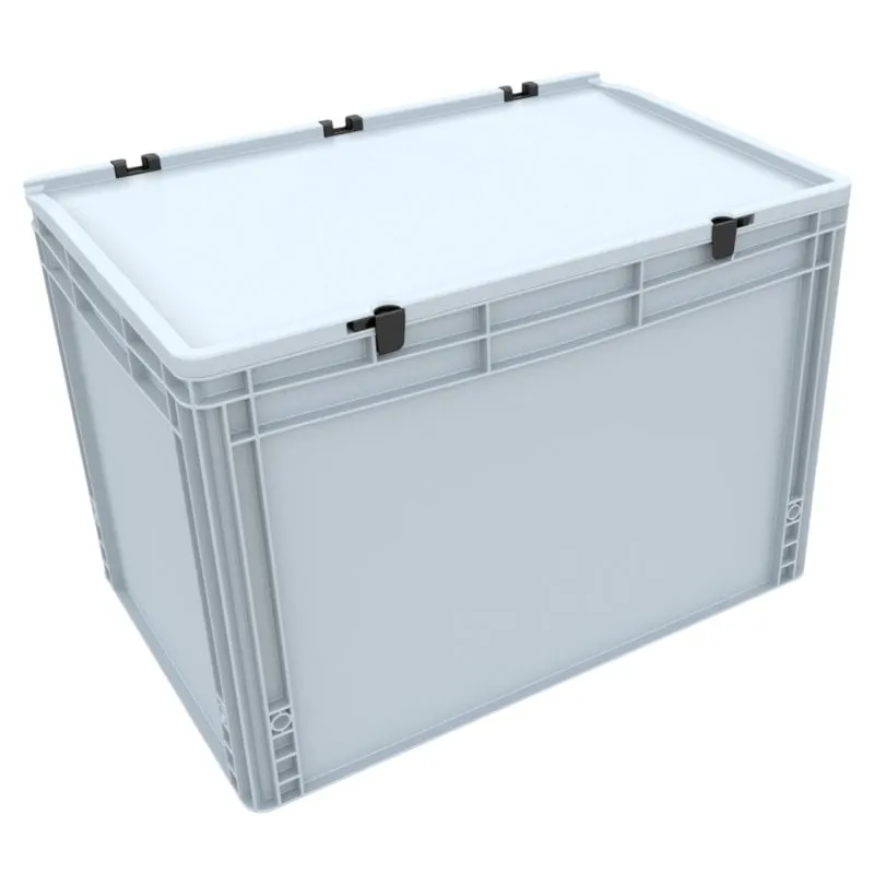 Eurobehälter mit Scharnierdeckel 60 x 40 x 43,5 cm 88 l | AUER Packaging