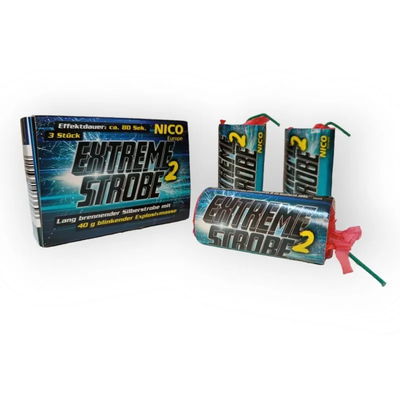 Extreme Strobe² | Silberstrobe 80 Sek. | 120g NEM | NICO