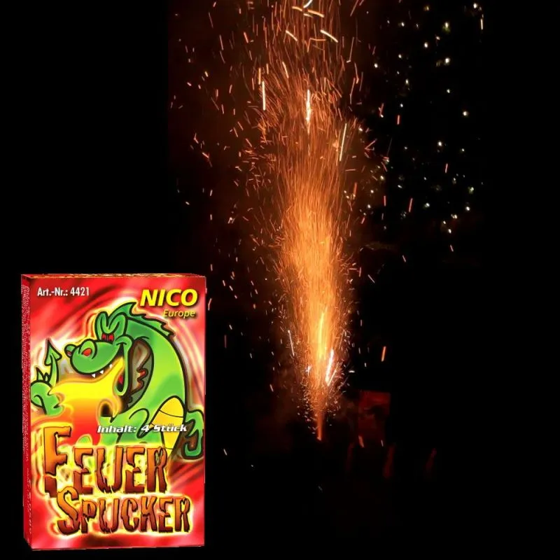 Feuerspucker Mini Vulkane 4 Stück 10 Sek. NICO