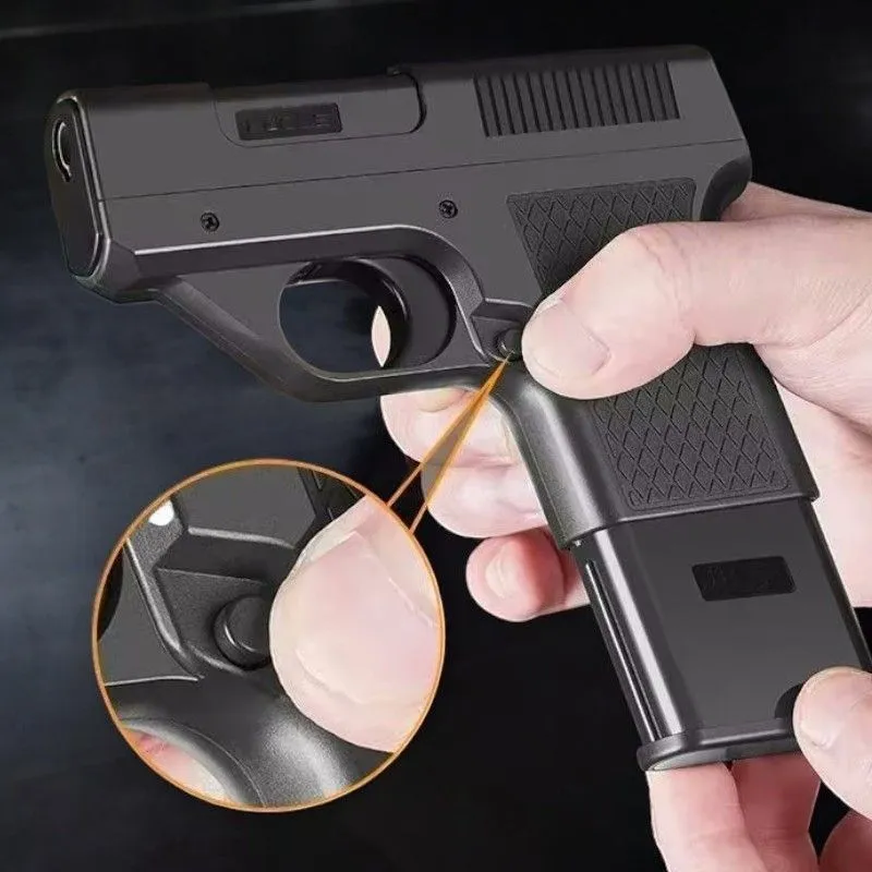 Feuerzeug Pistole Sturmfeuerzeug mit 3 Magazinen | Schwarz