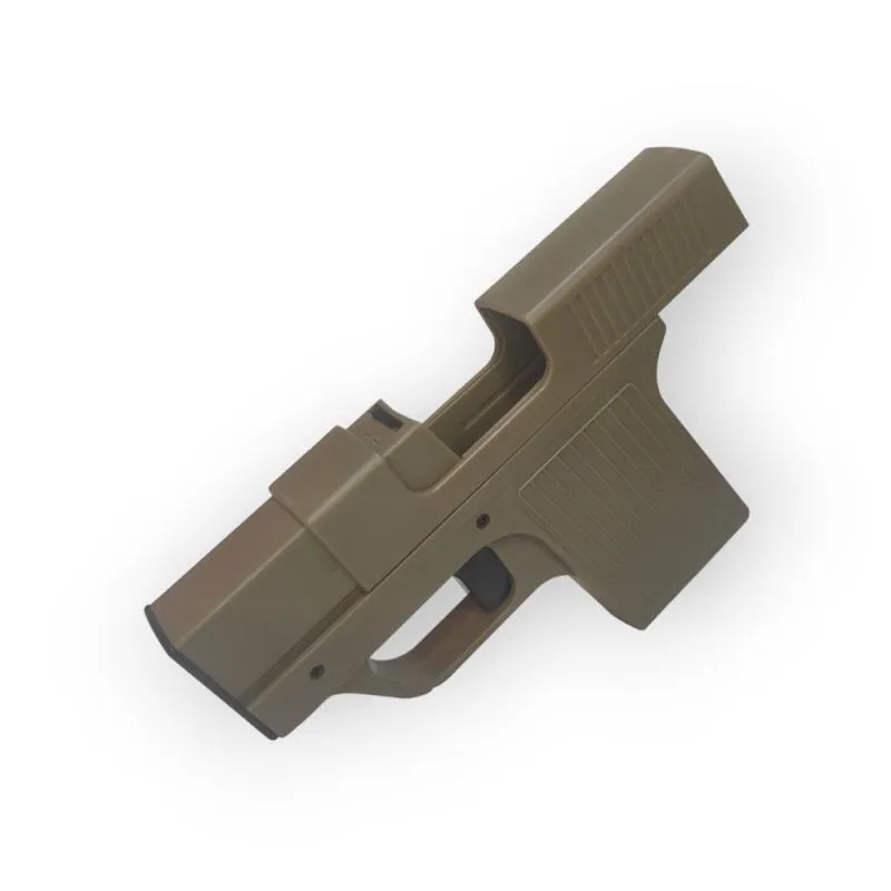 Feuerzeug Pistole Sturmfeuerzeug mit Zigaretten Fach Dessert Yellow - B - Ware