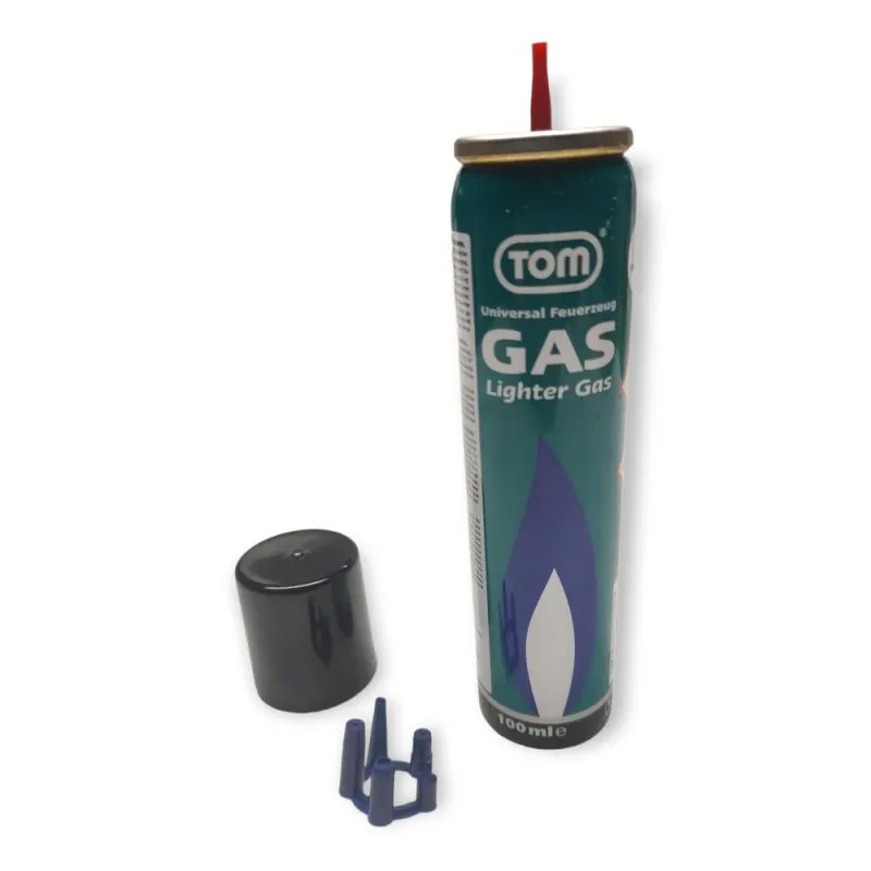 Feuerzeuggas Butan Gas TOM LG100