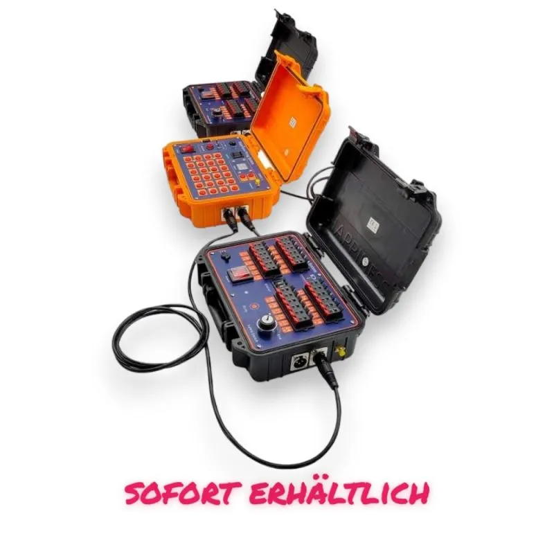 Funkzündanlage 48 Kanäle im Koffer DBR02-X24-48 XLR SOFORT LIEFERBAR