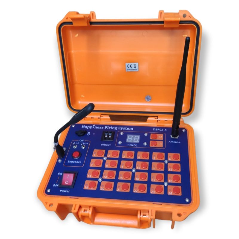 Funkzündanlage DBR02-X24-96 | Funk & Kabelsteuerung | 96 Kanäle | Happiness Firing Systems